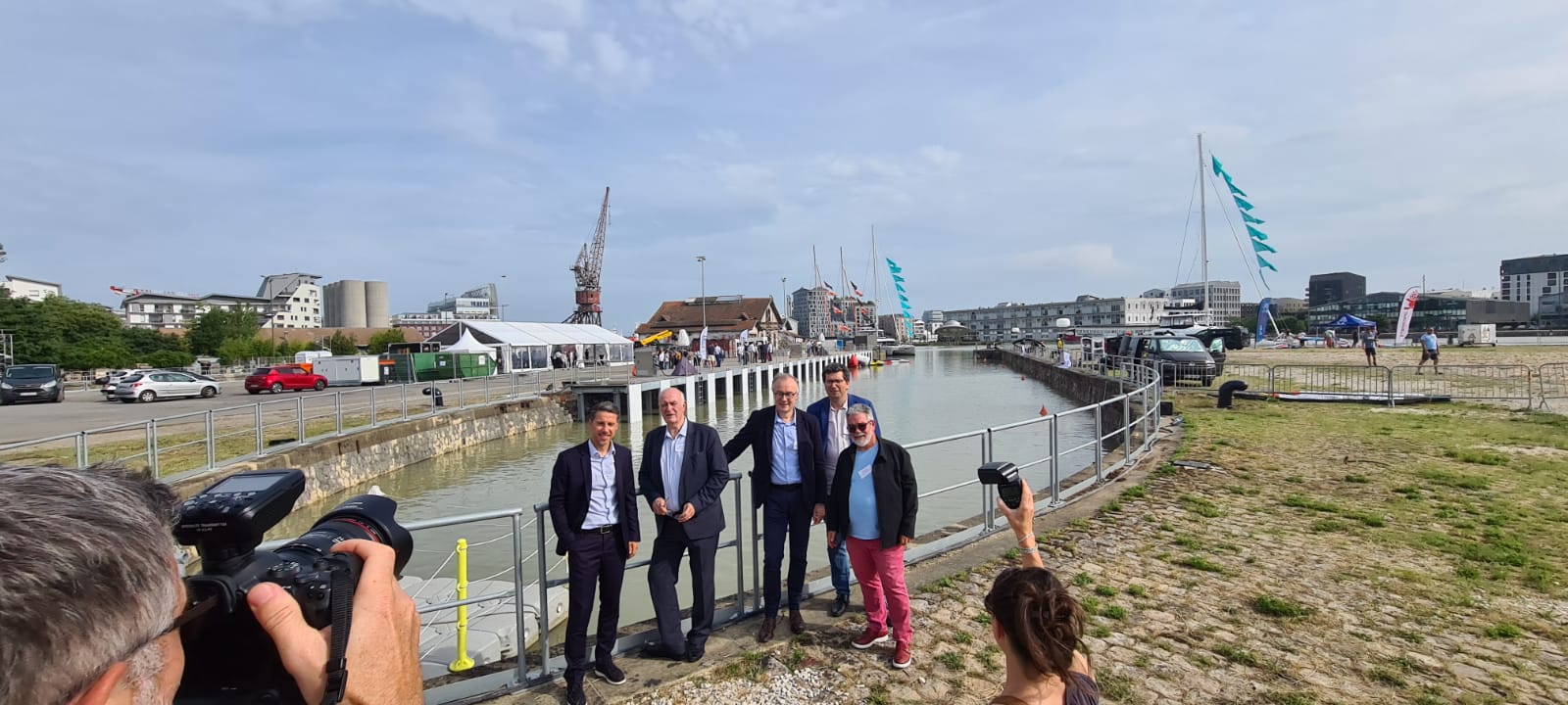 Bassins à flot du port de Bordeaux : Inauguration de l’extension de la forme 2