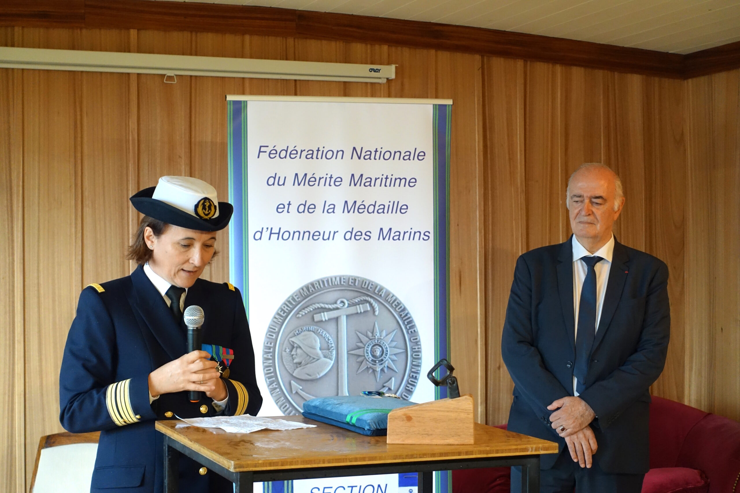 Mérite Maritime, une distinction républicaine qui me touche beaucoup.